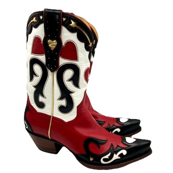 $1.9K 6.5 C Wide back At The Ranch Heart And Sole Cowgirl Boots - Picture 2 of 12